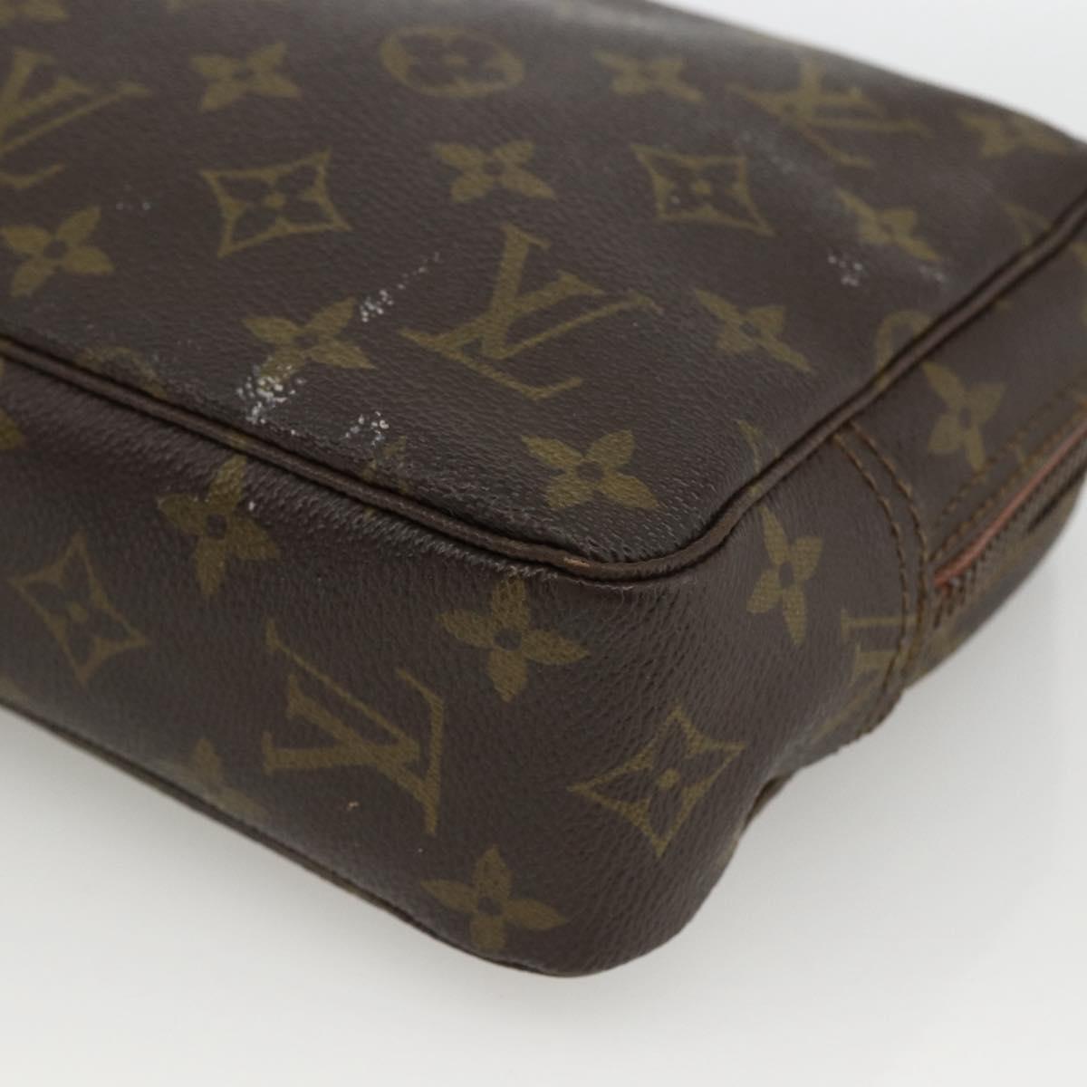 LOUIS VUITTON Monogram Trousse Toilette 23 Clutch Bag M47524 LV Auth BSZ391
