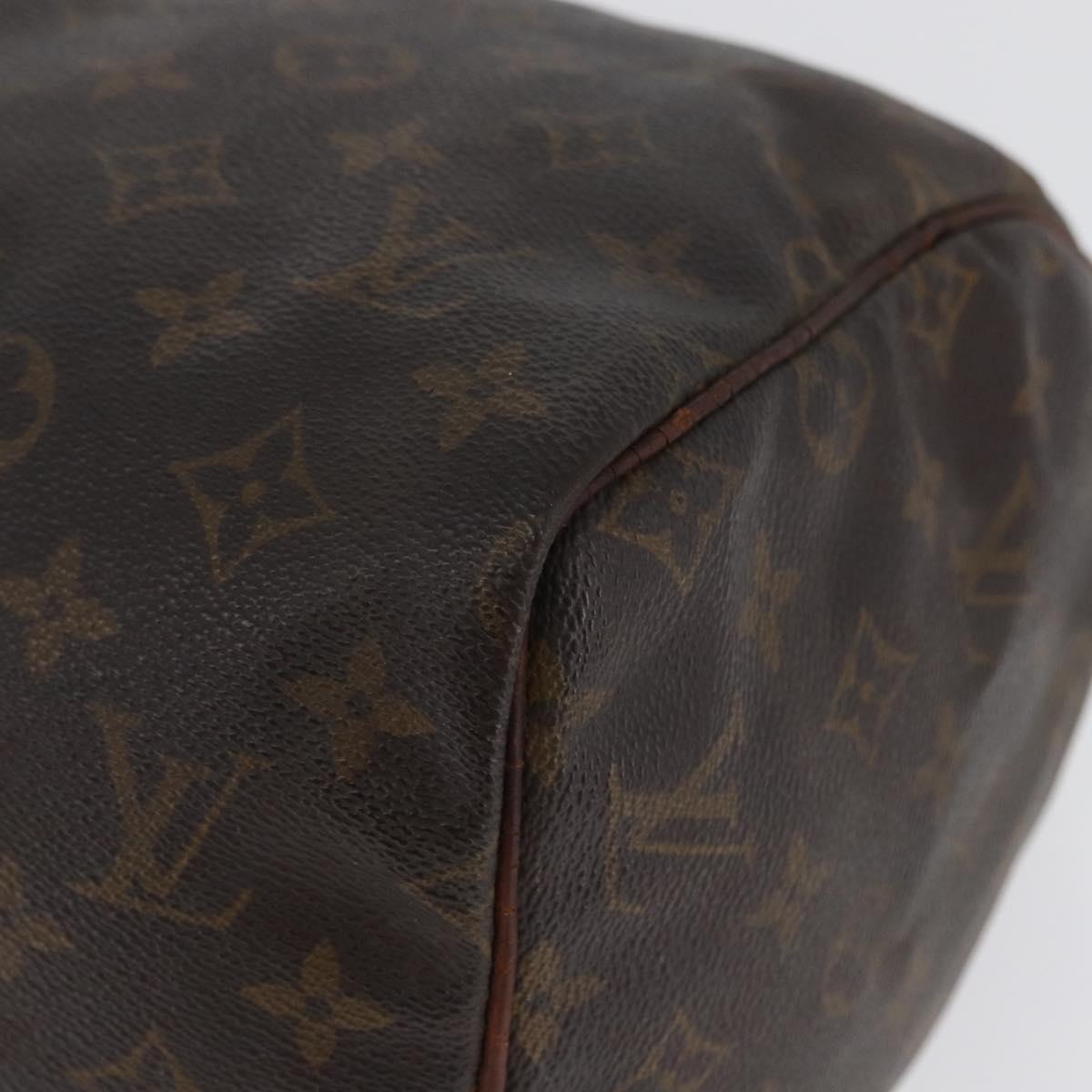 LOUIS VUITTON Monogram Speedy 30 Hand Bag M41526 LV Auth BSZ394