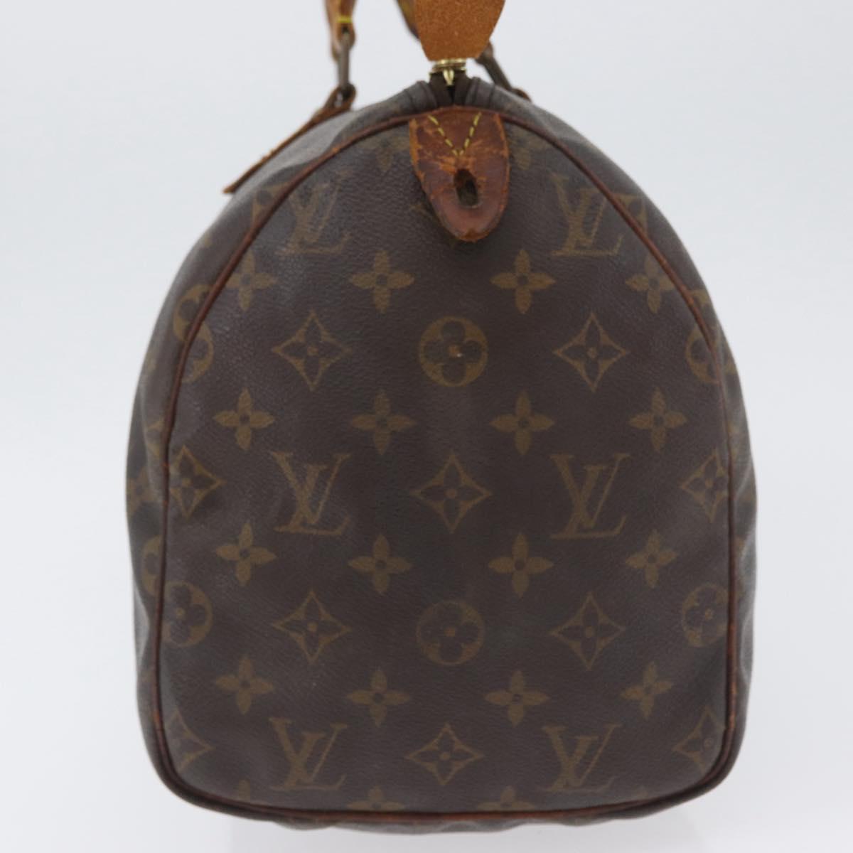 LOUIS VUITTON Monogram Speedy 30 Hand Bag M41526 LV Auth BSZ394