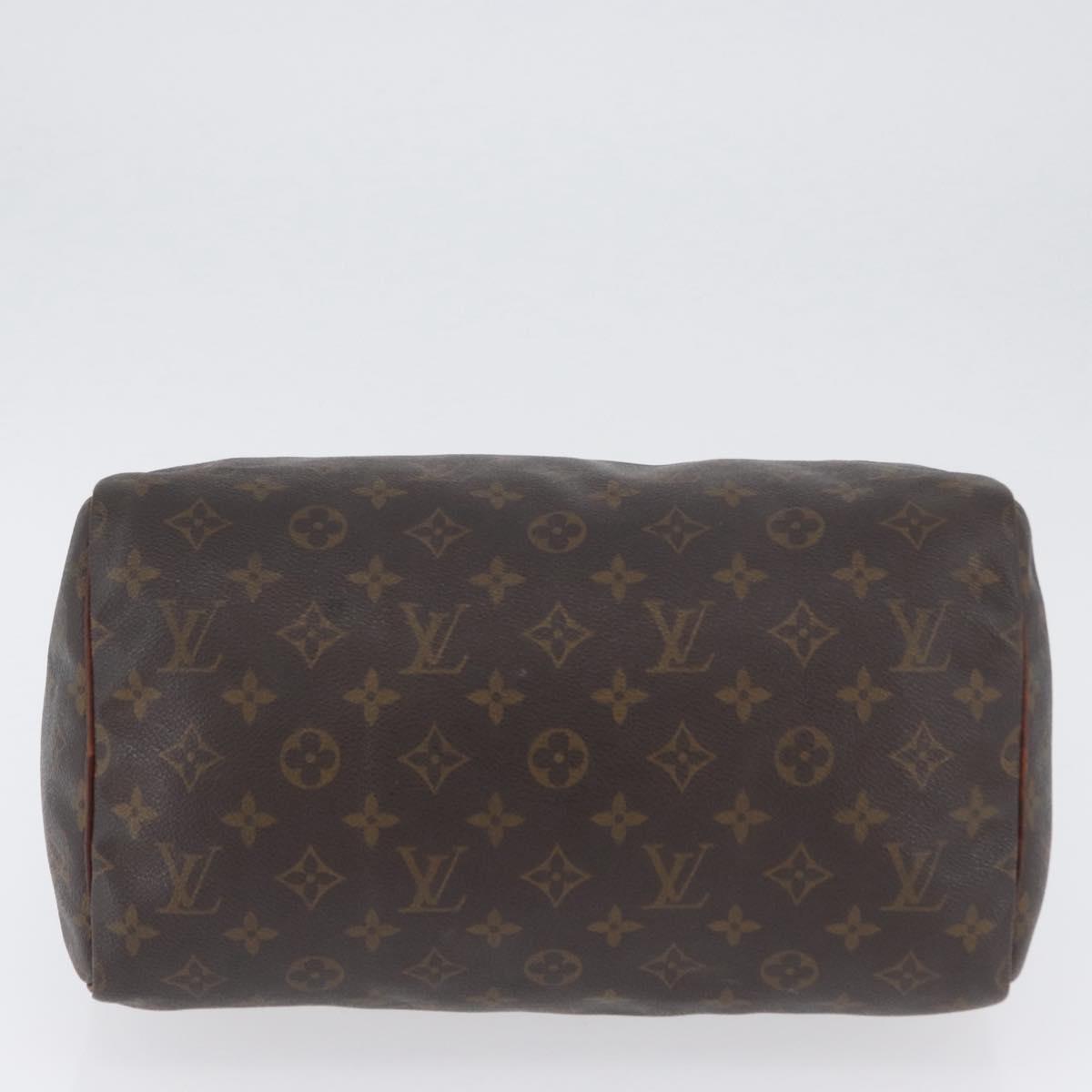 LOUIS VUITTON Monogram Speedy 30 Hand Bag M41526 LV Auth BSZ394