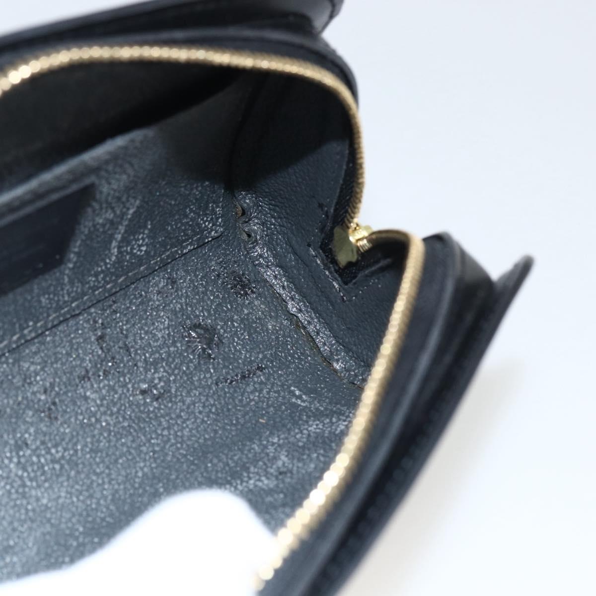 LOUIS VUITTON Epi Dauphine PM Pouch Black M48442 LV Auth BSZ408