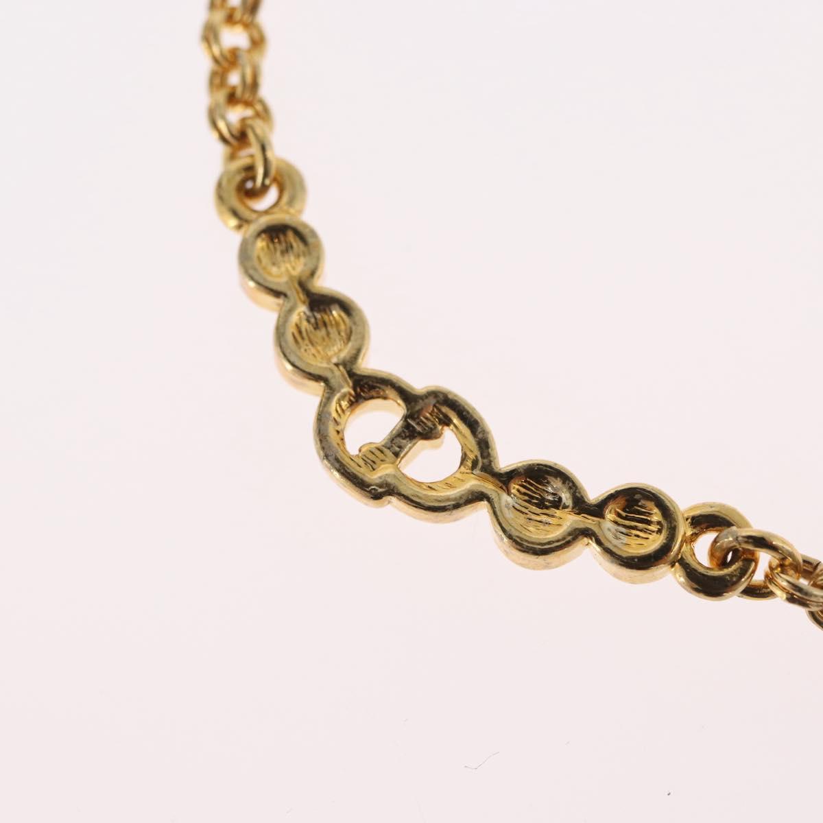 Christian Dior Necklace metal Gold Auth BSZ414V