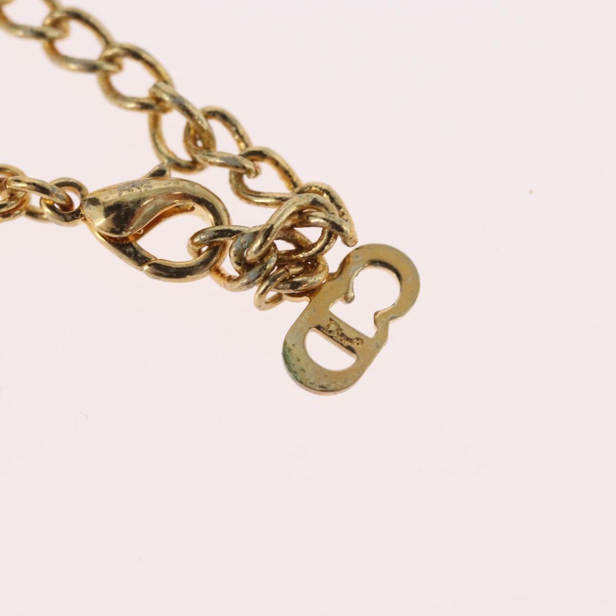 Christian Dior Necklace metal Gold Auth BSZ414V