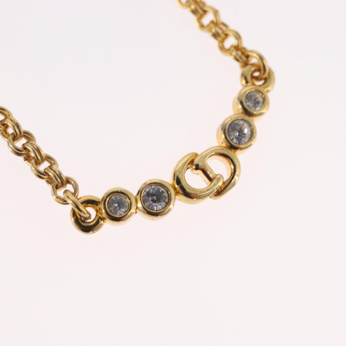 Christian Dior Necklace metal Gold Auth BSZ414V