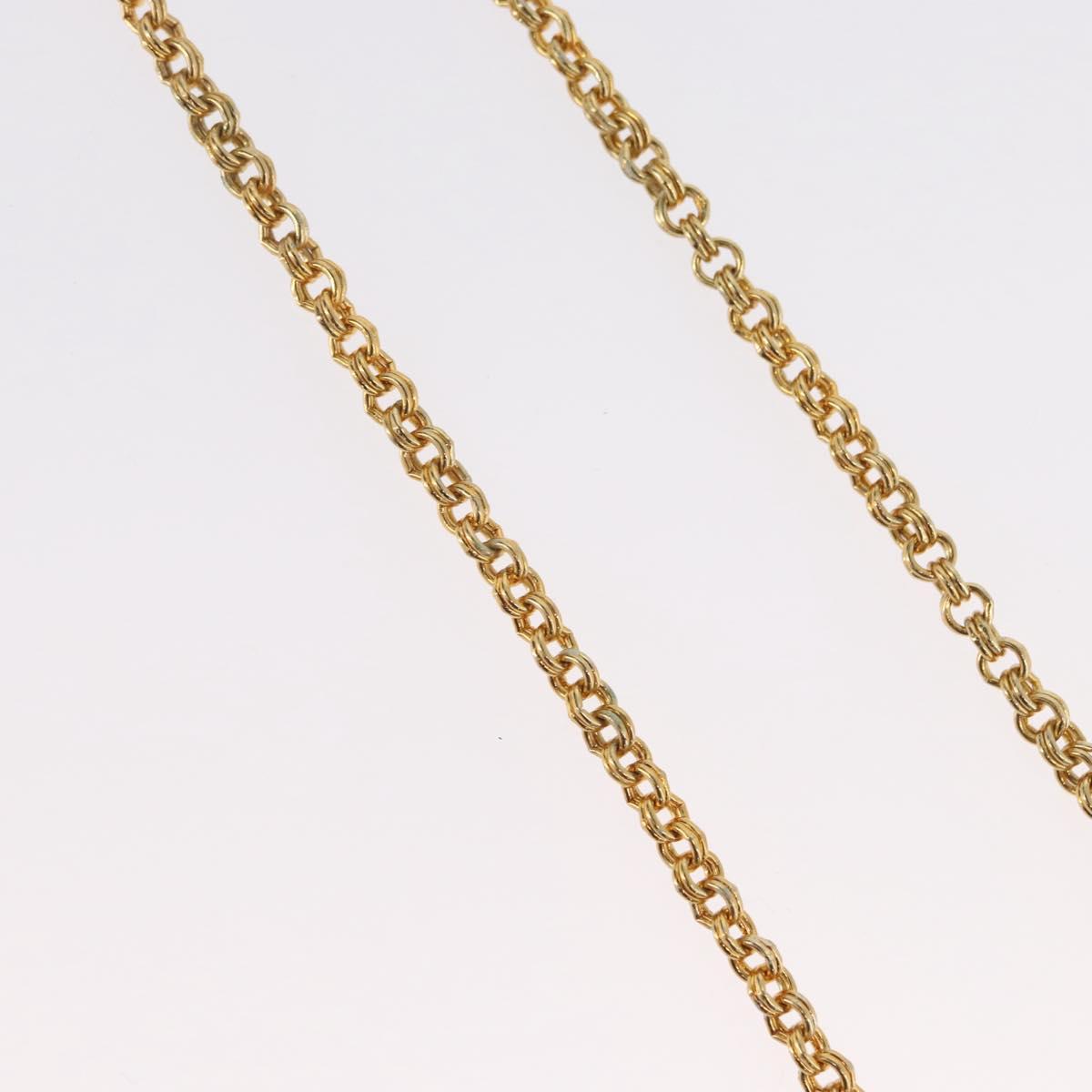 Christian Dior Necklace metal Gold Auth BSZ414V