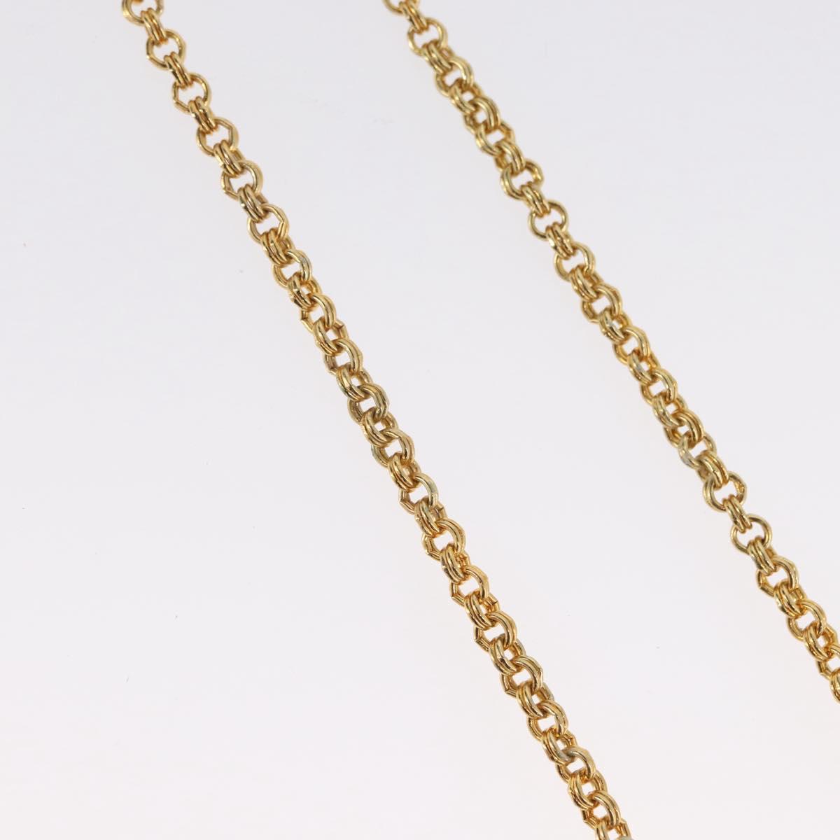 Christian Dior Necklace metal Gold Auth BSZ414V