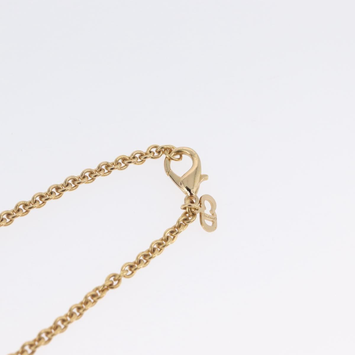 Christian Dior Necklace metal Gold Auth BSZ415