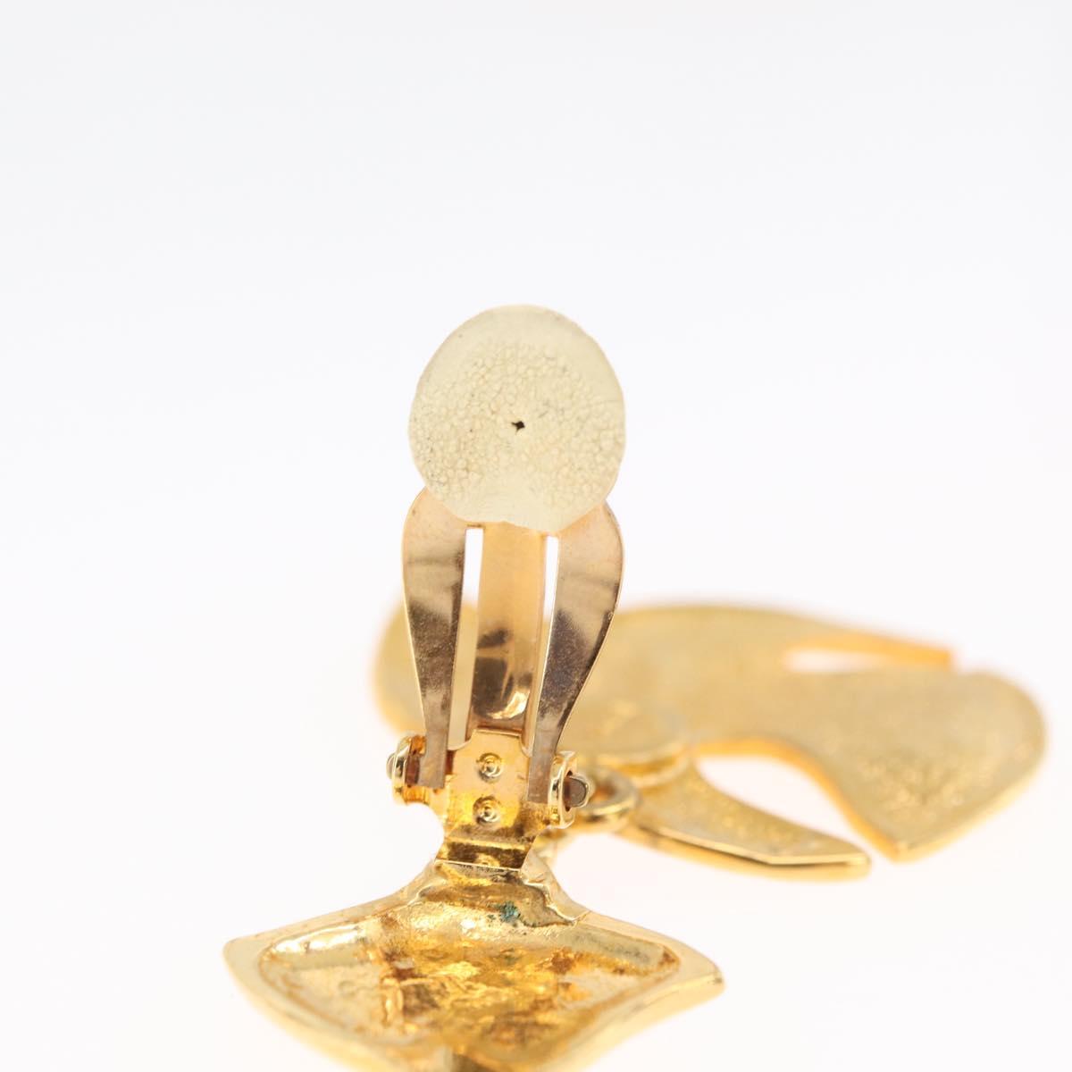 SAINT LAURENT Earring Earring metal Gold Auth BSZ416V