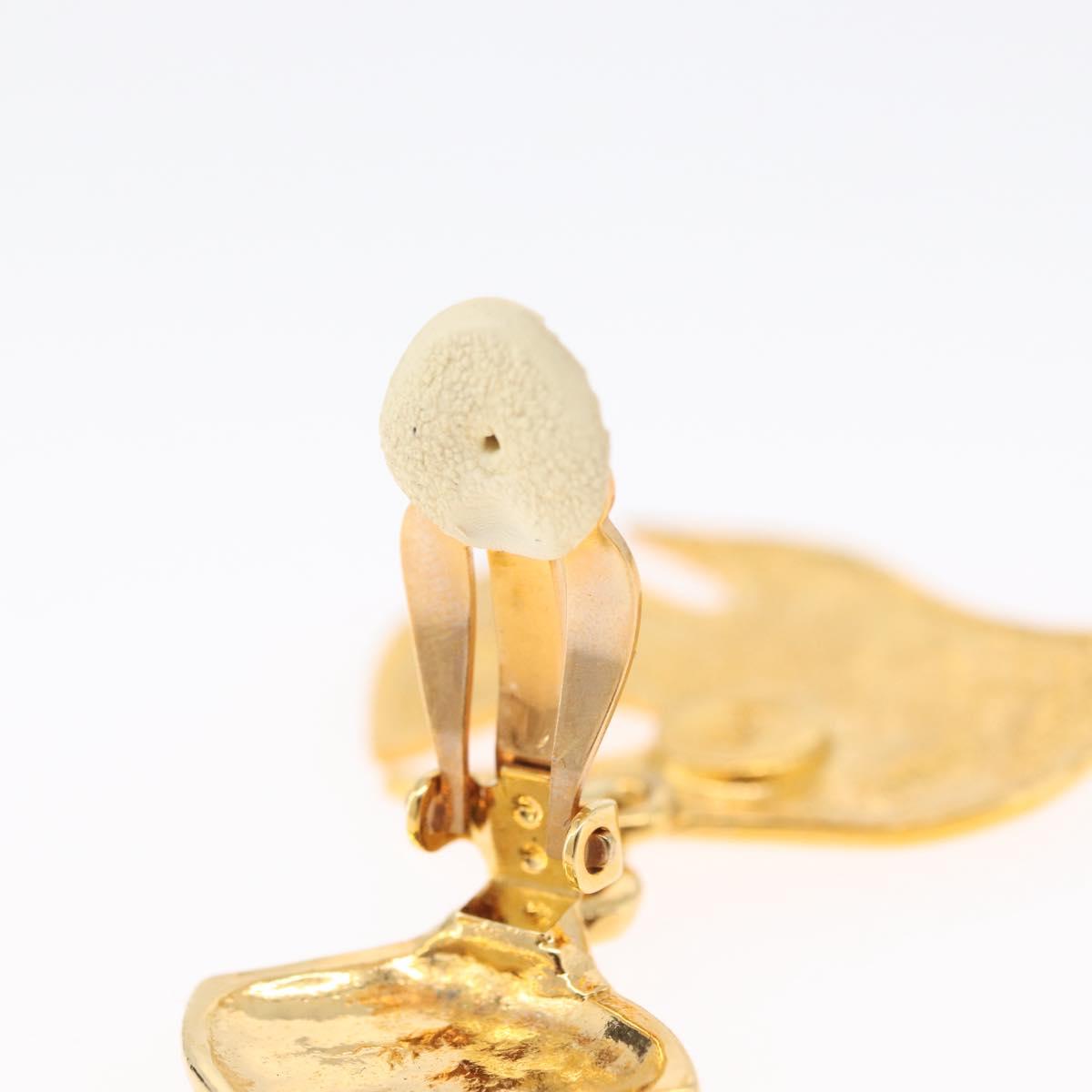 SAINT LAURENT Earring Earring metal Gold Auth BSZ416V