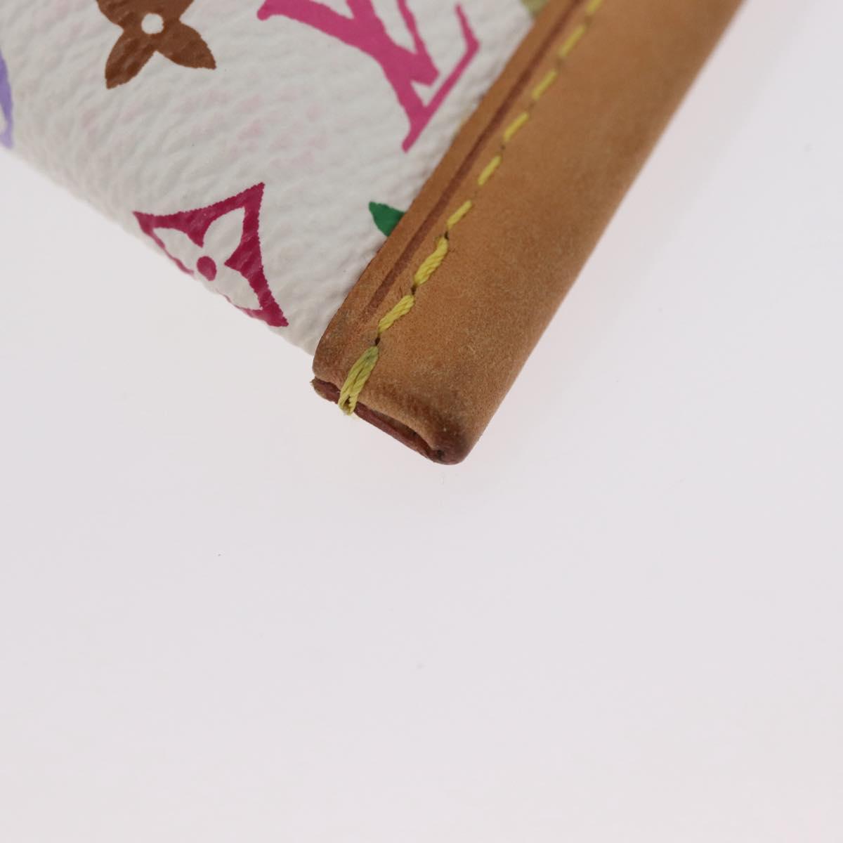 LOUIS VUITTON Monogram Multicolor Berlango Coin Purse White M58028 Auth BSZ417V
