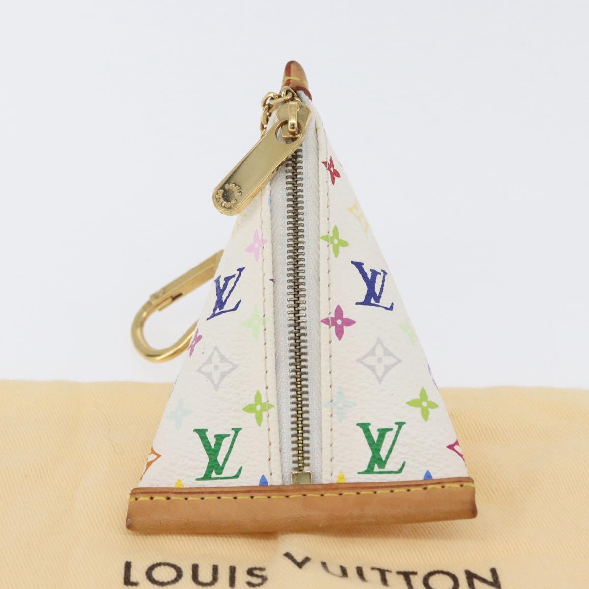 LOUIS VUITTON Monogram Multicolor Berlango Coin Purse White M58028 Auth BSZ417V