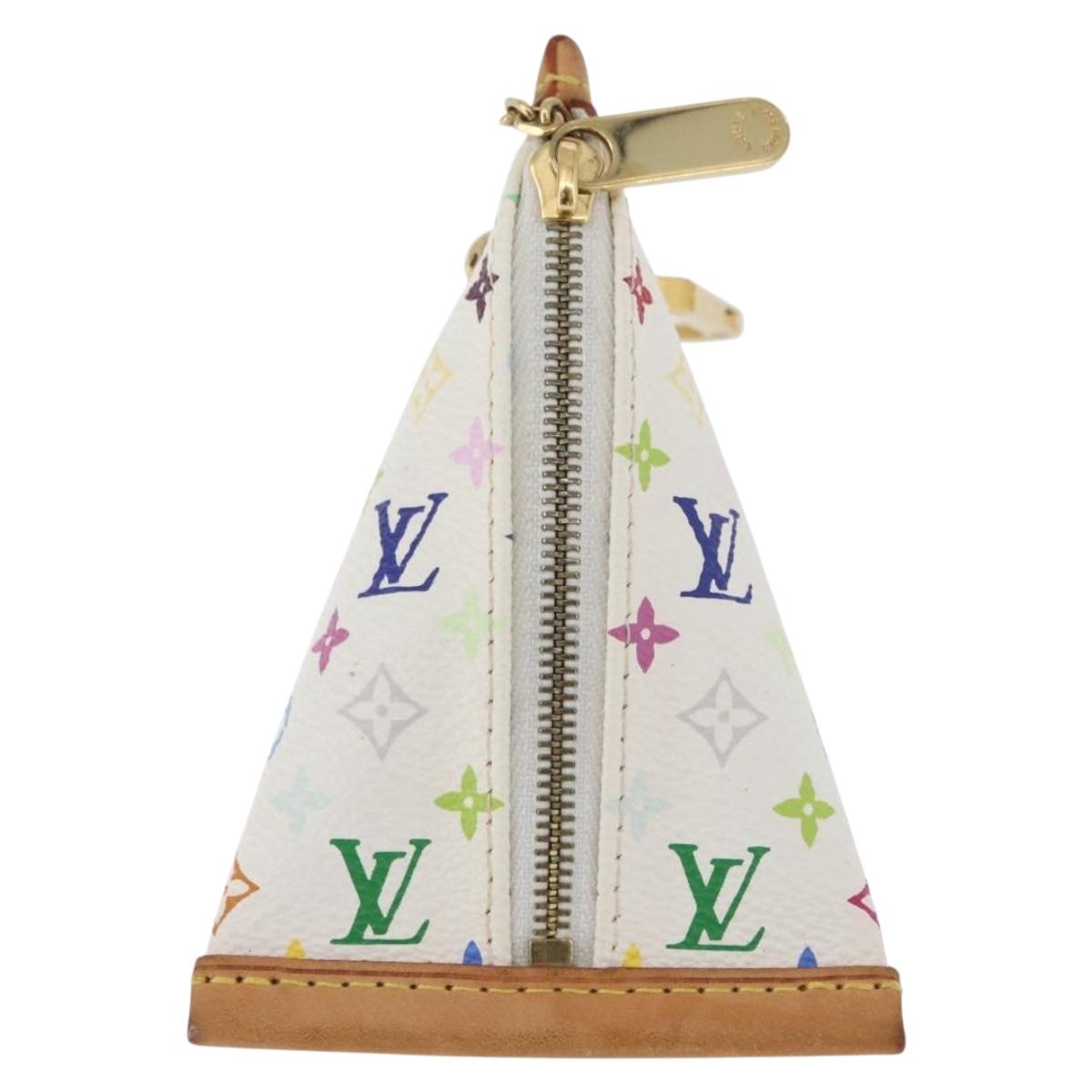 LOUIS VUITTON Monogram Multicolor Berlango Coin Purse White M58028 Auth BSZ417V