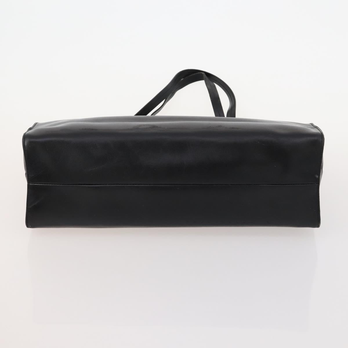 Fendi Chloe Pecan Canvas Hand Bag Leather 4 Set Black Brown Auth BSZ448