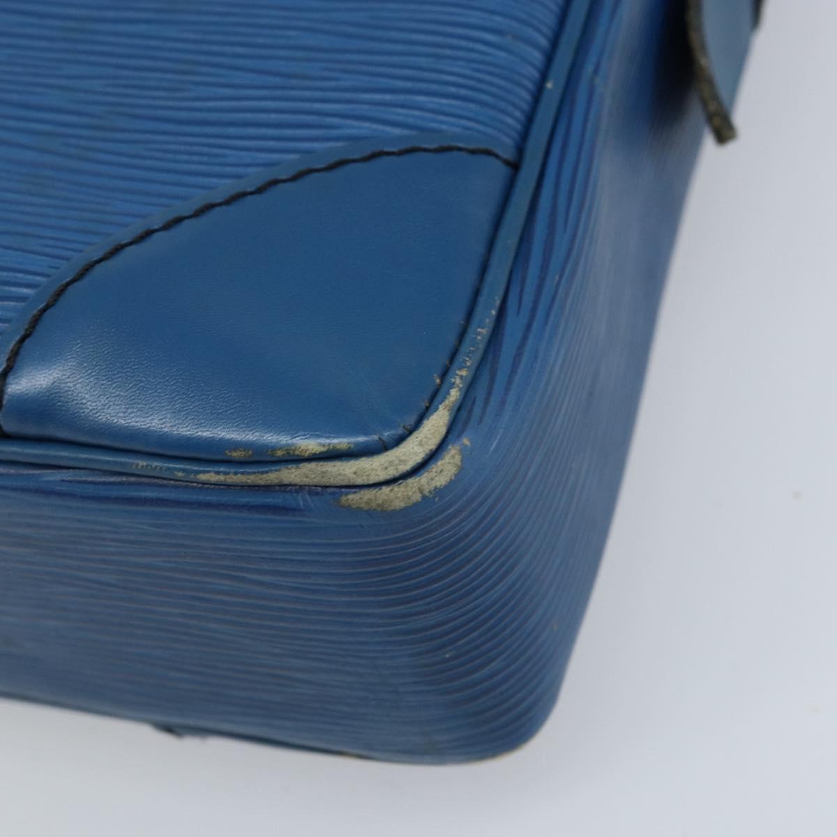 LOUIS VUITTON Epi Porte Documents Voyage Business Bag Blue M41144 LV Auth BSZ487