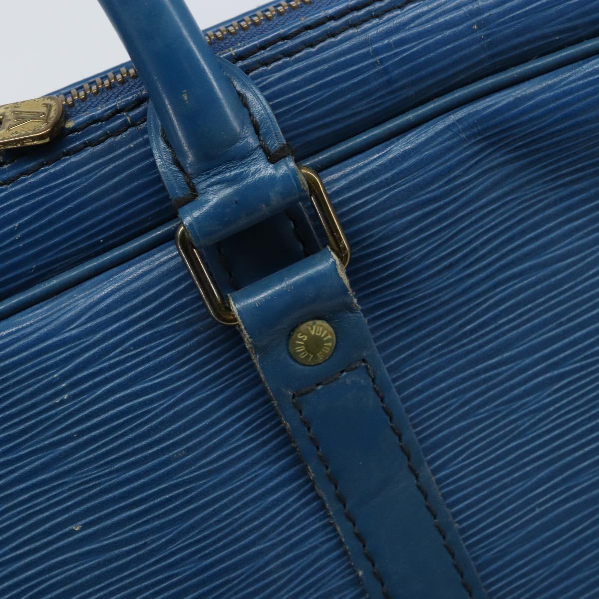 LOUIS VUITTON Epi Porte Documents Voyage Business Bag Blue M41144 LV Auth BSZ487