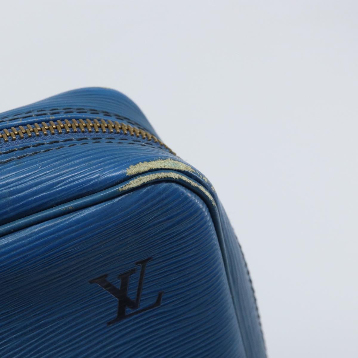 LOUIS VUITTON Epi Porte Documents Voyage Business Bag Blue M41144 LV Auth BSZ487