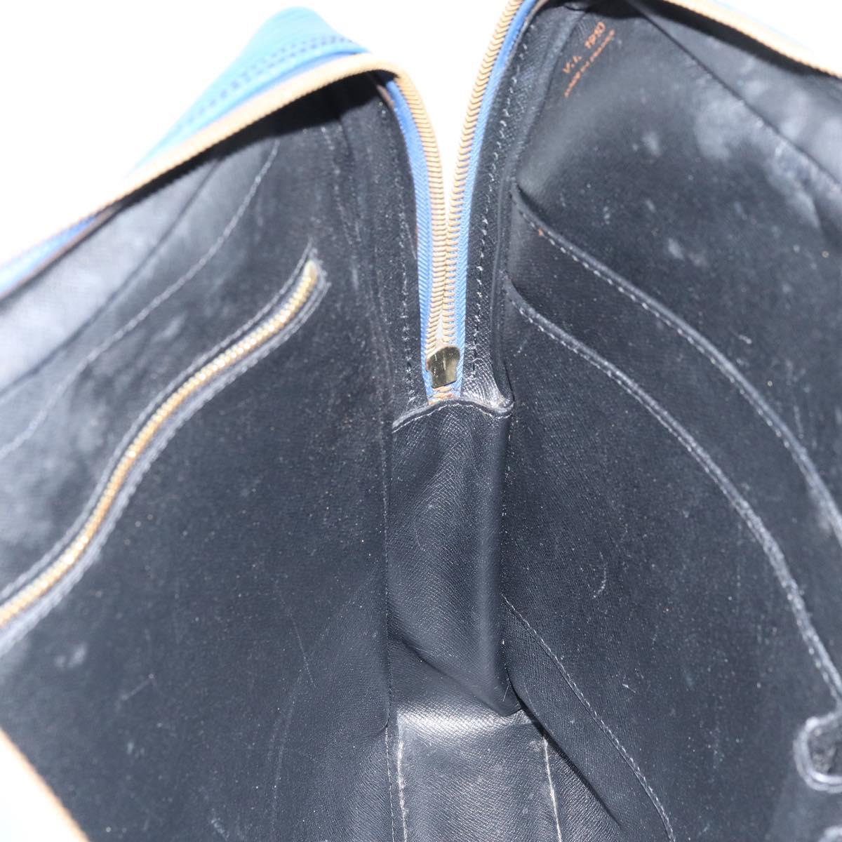 LOUIS VUITTON Epi Porte Documents Voyage Business Bag Blue M41144 LV Auth BSZ487