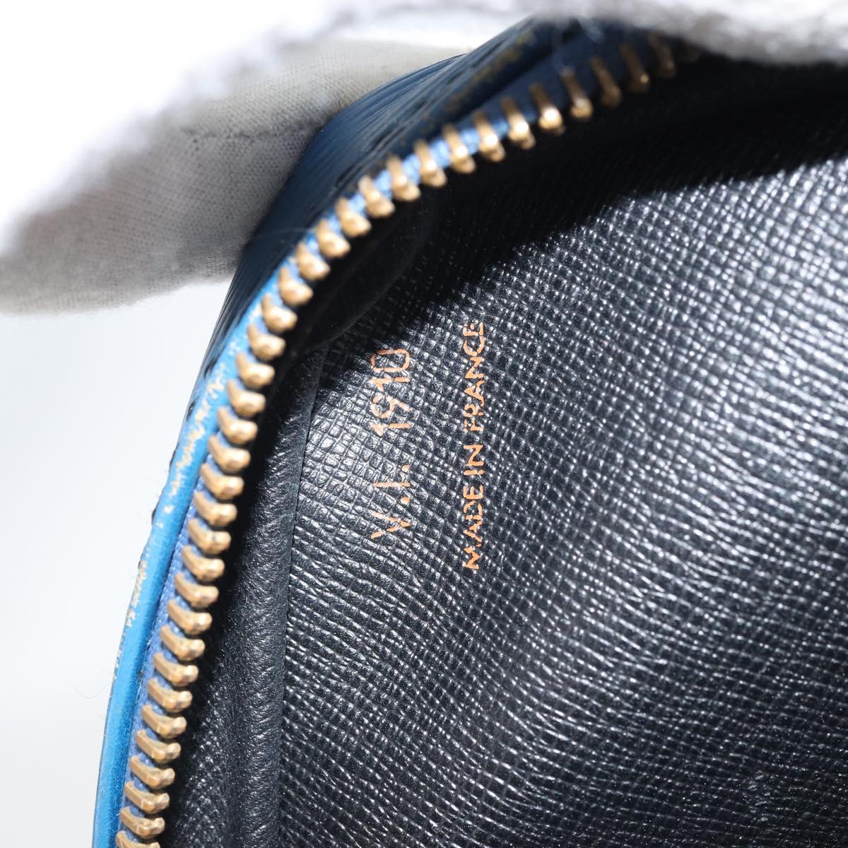 LOUIS VUITTON Epi Porte Documents Voyage Business Bag Blue M41144 LV Auth BSZ487