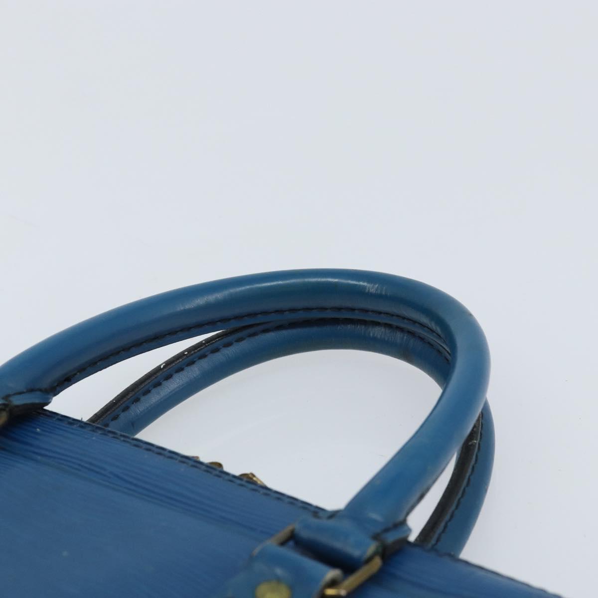 LOUIS VUITTON Epi Porte Documents Voyage Business Bag Blue M41144 LV Auth BSZ487