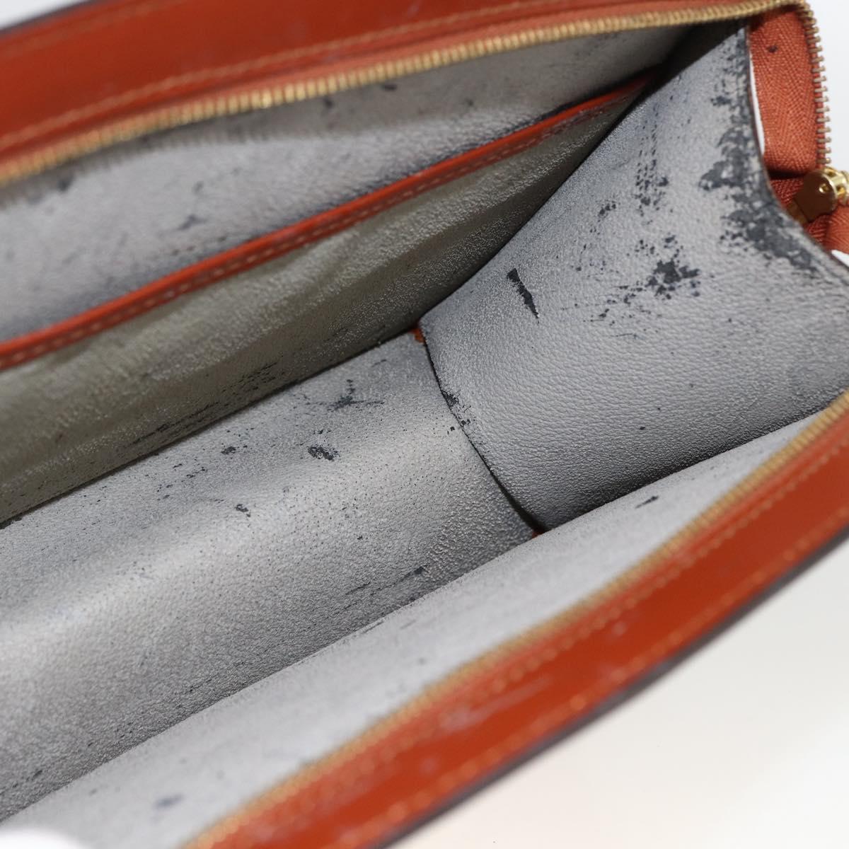 LOUIS VUITTON Epi Trousse Crete Pouch Brown M48403 LV Auth BSZ488