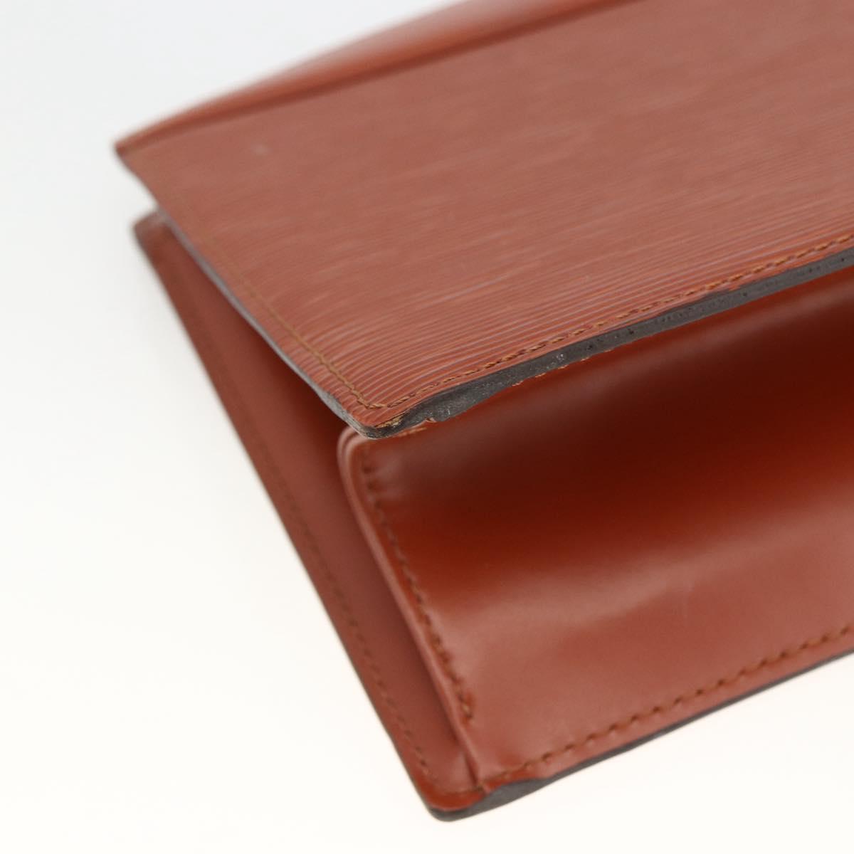 LOUIS VUITTON Epi Trousse Crete Pouch Brown M48403 LV Auth BSZ488