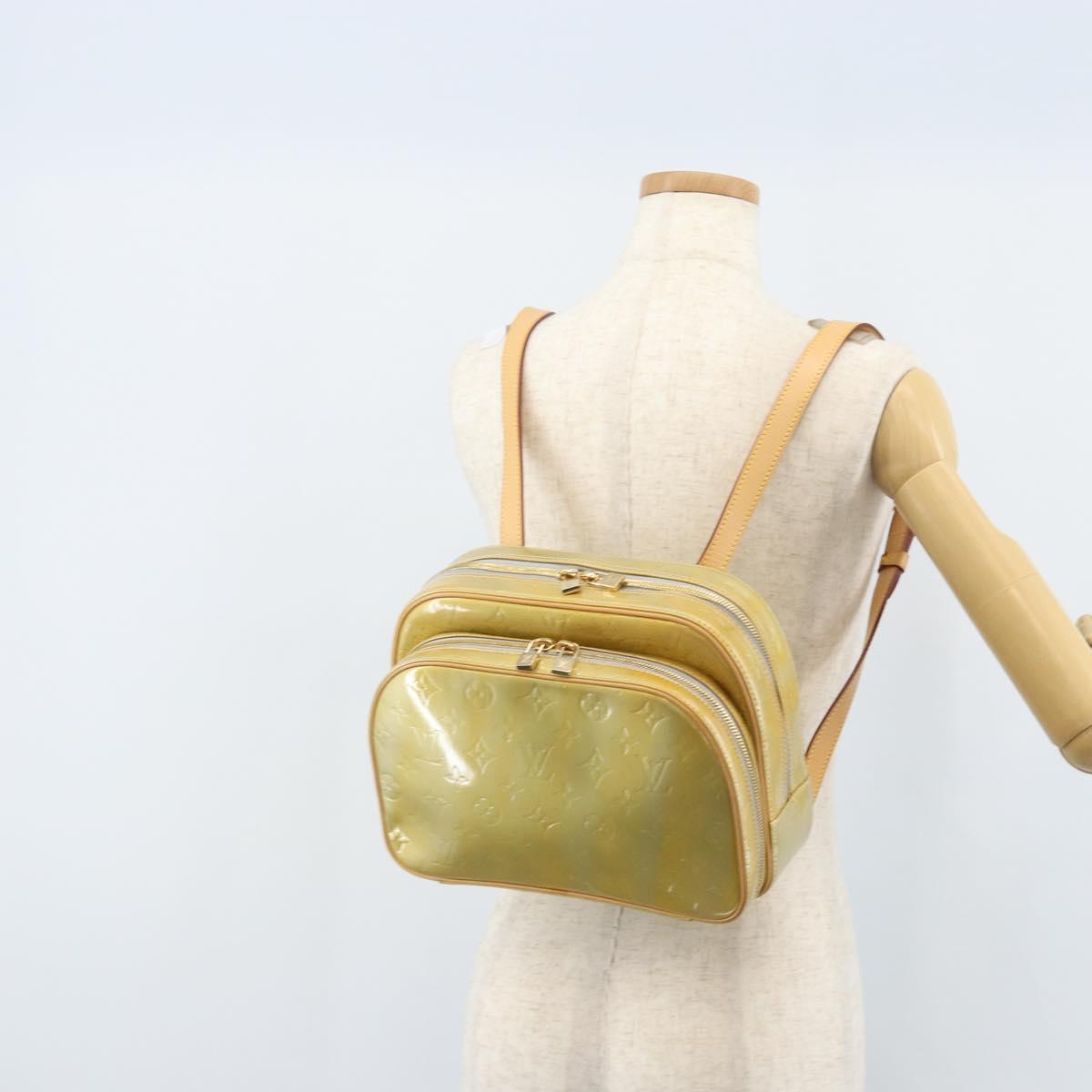 LOUIS VUITTON Monogram Vernis Marley Backpack Gris M91038 LV Auth BSZ489