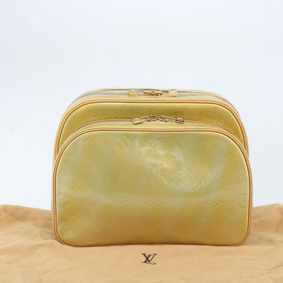 LOUIS VUITTON Monogram Vernis Marley Backpack Gris M91038 LV Auth BSZ489