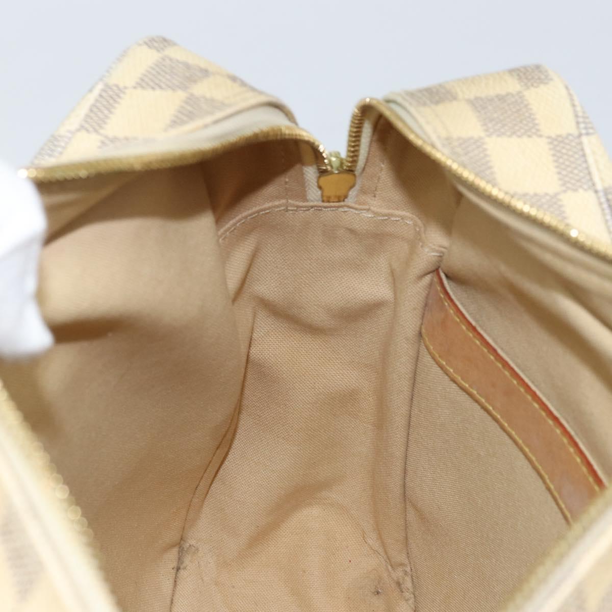 LOUIS VUITTON Damier Azur Naviglio Shoulder Bag N51189 LV Auth BSZ491