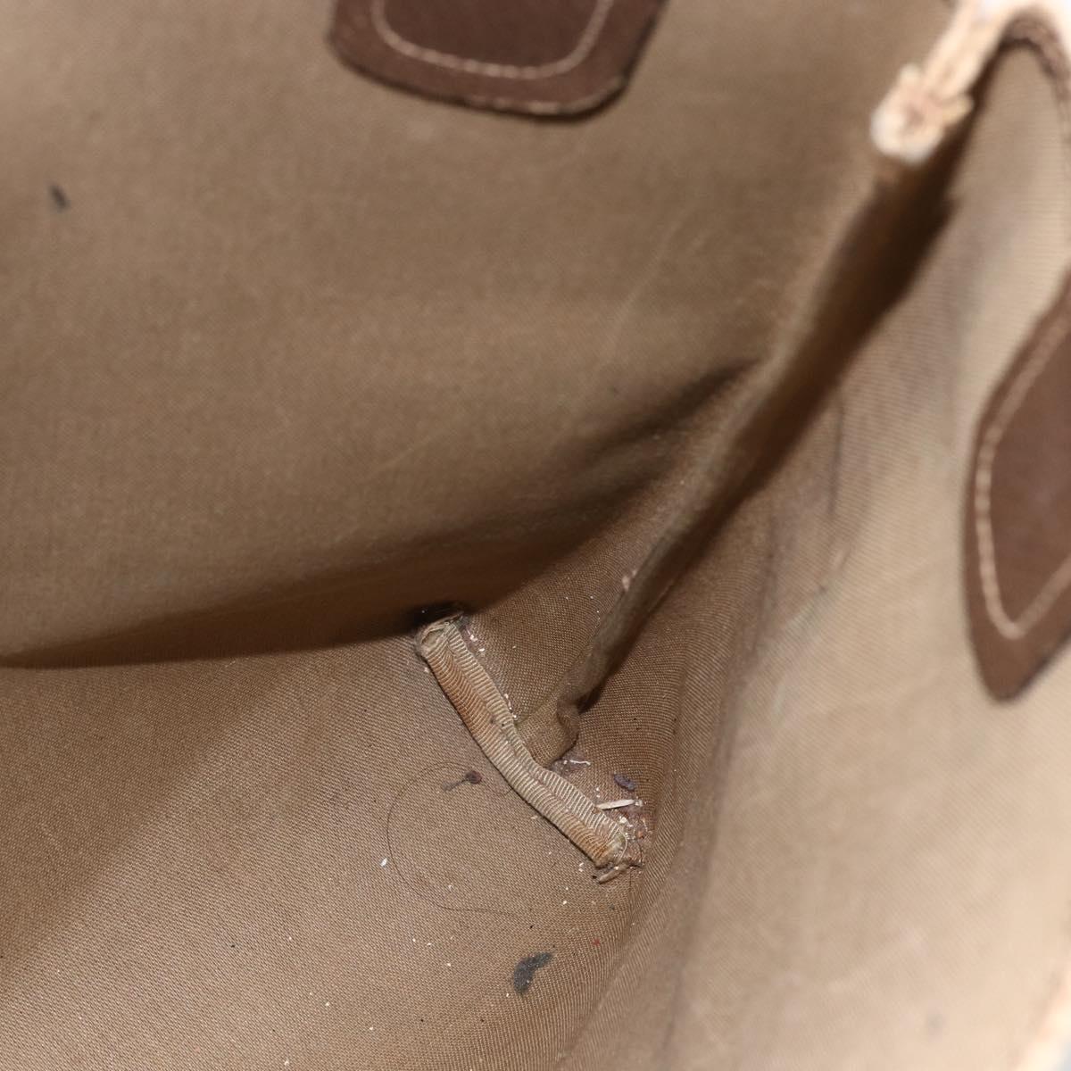GUCCI GG Supreme Web Sherry Line Tote Bag PVC Beige Gold 39 02 003 Auth BSZ492