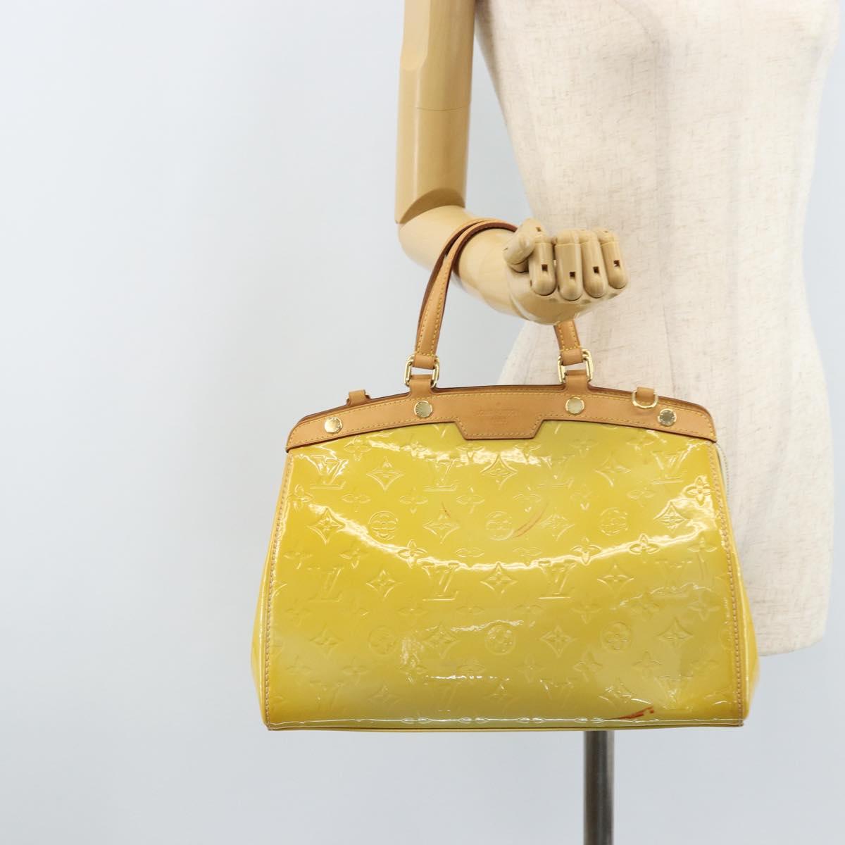 LOUIS VUITTON Monogram Vernis Blair MM Bag 2way Broncorail M91456 LV Auth BSZ521