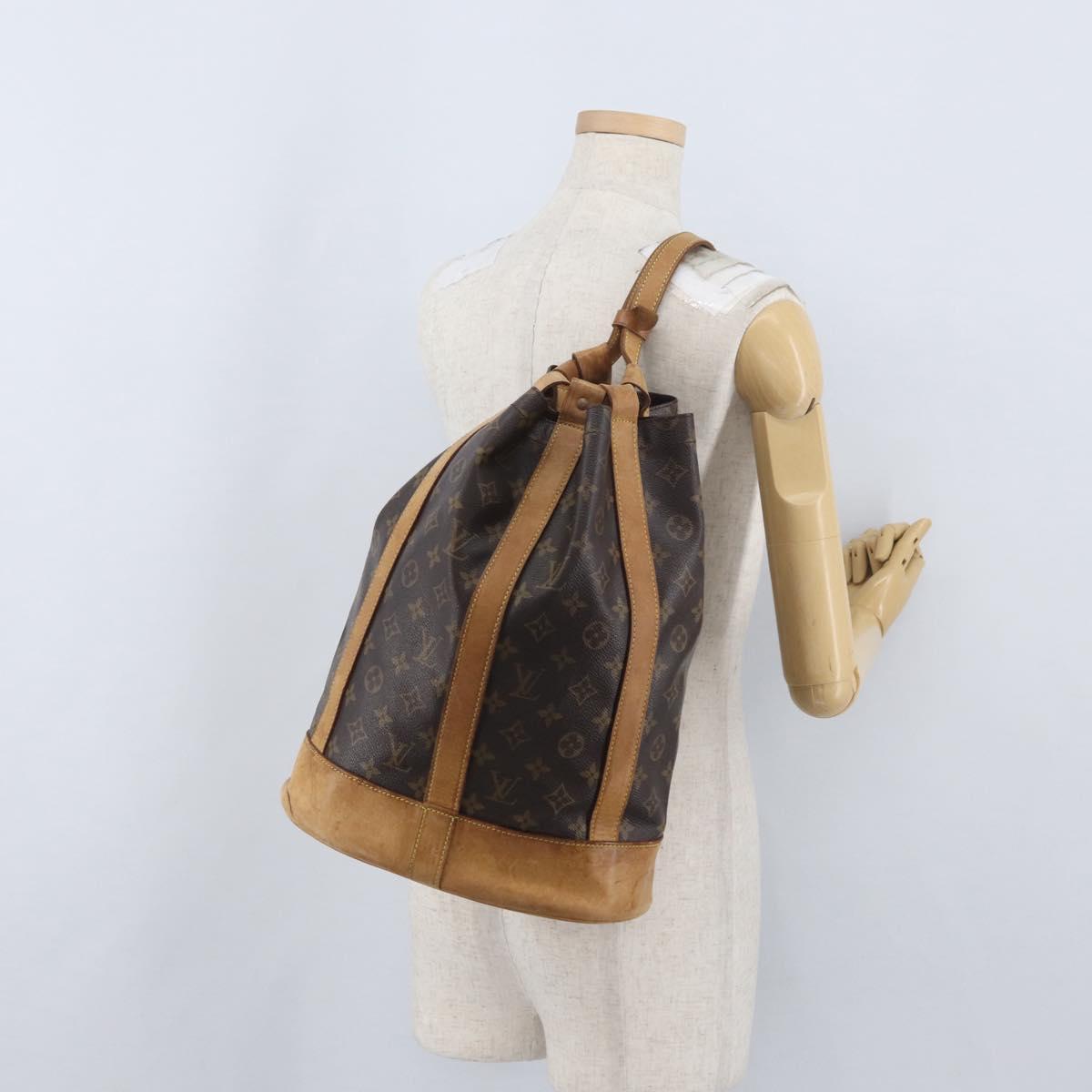 LOUIS VUITTON Monogram Randonnee PM Shoulder Bag M42243 LV Auth BSZ526