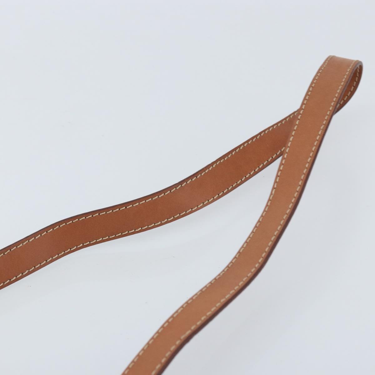 CELINE Macadam Canvas Hand Bag PVC 2way Beige Gold Auth BSZ537A