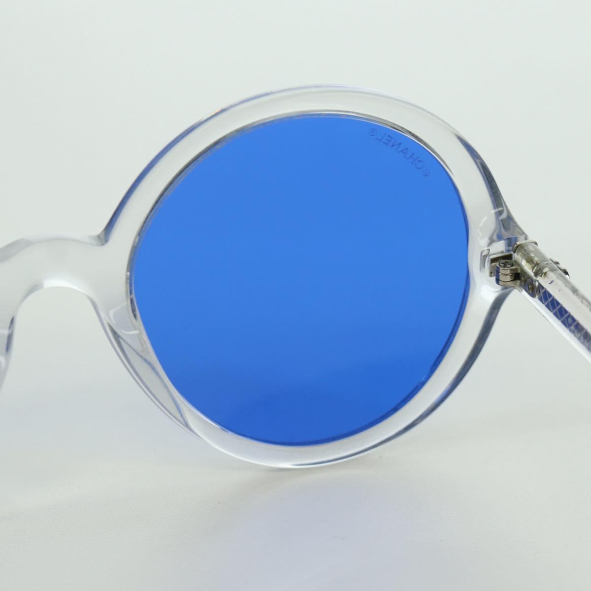 CHANEL Sunglasses plastic Clear 71287A CC Auth BSZ561M