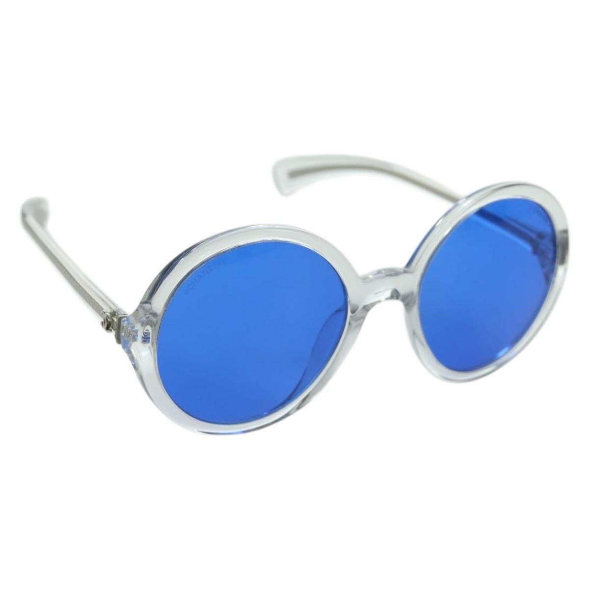 CHANEL Sunglasses plastic Clear 71287A CC Auth BSZ561M