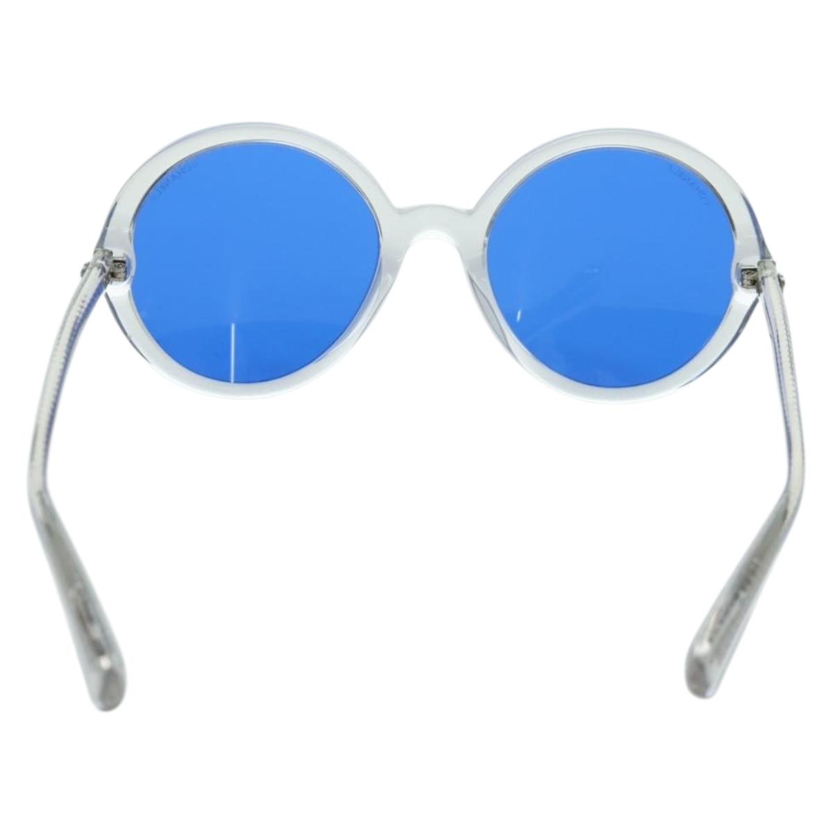 CHANEL Sunglasses plastic Clear 71287A CC Auth BSZ561M