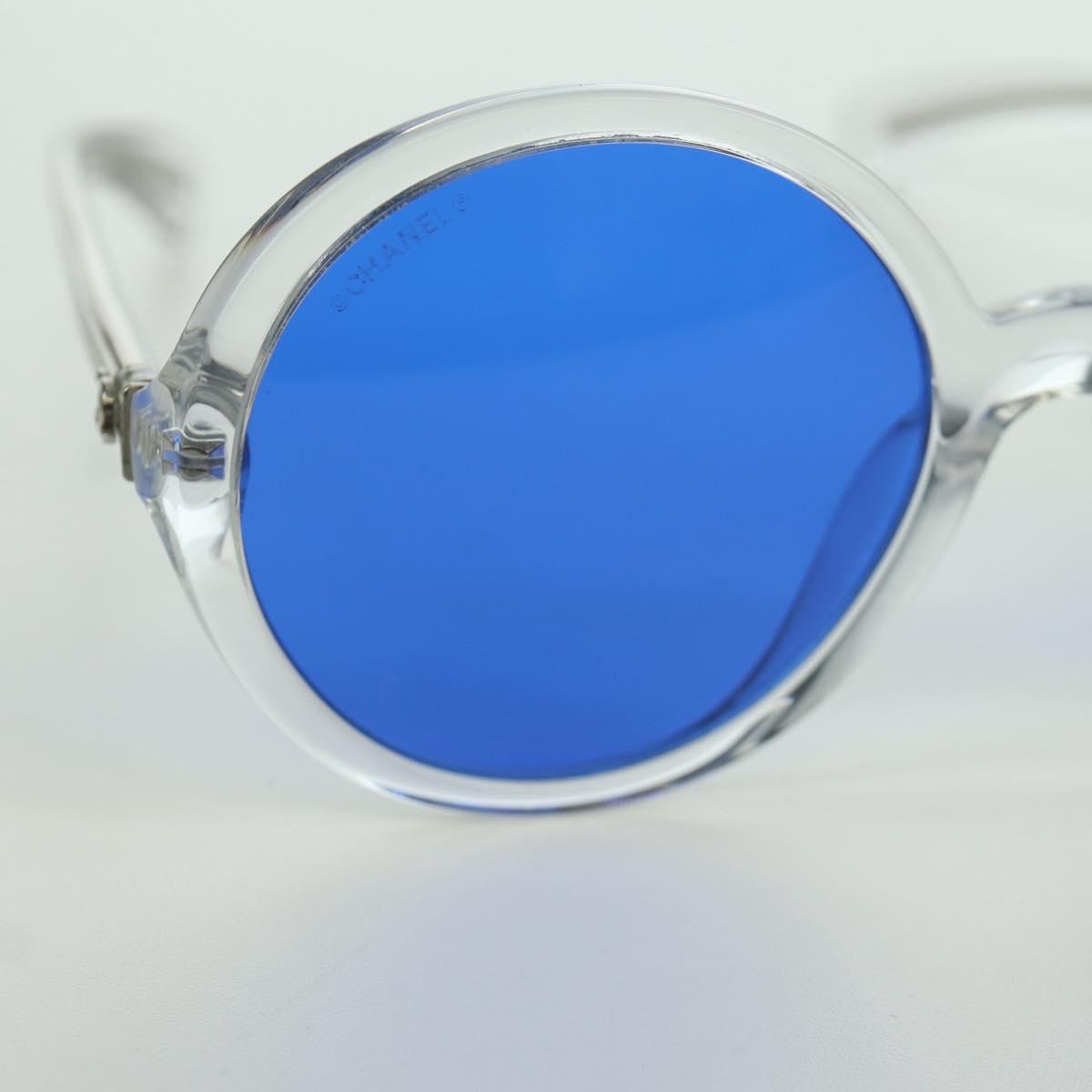 CHANEL Sunglasses plastic Clear 71287A CC Auth BSZ561M