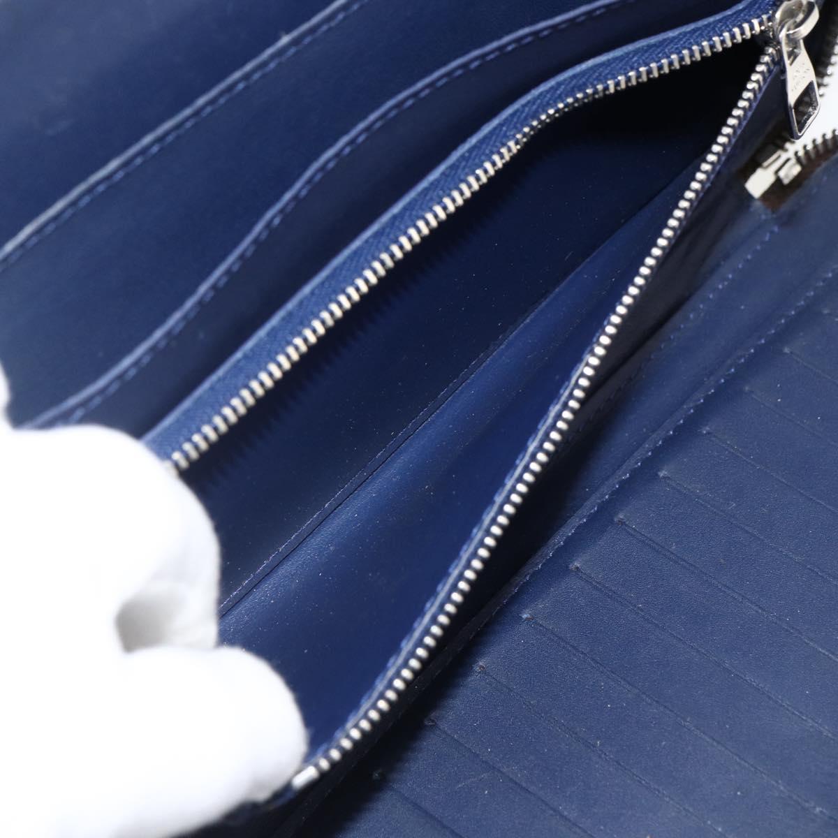LOUIS VUITTON Monogram V line Atoll Travel Case Blue M61172 LV Auth BSZ564