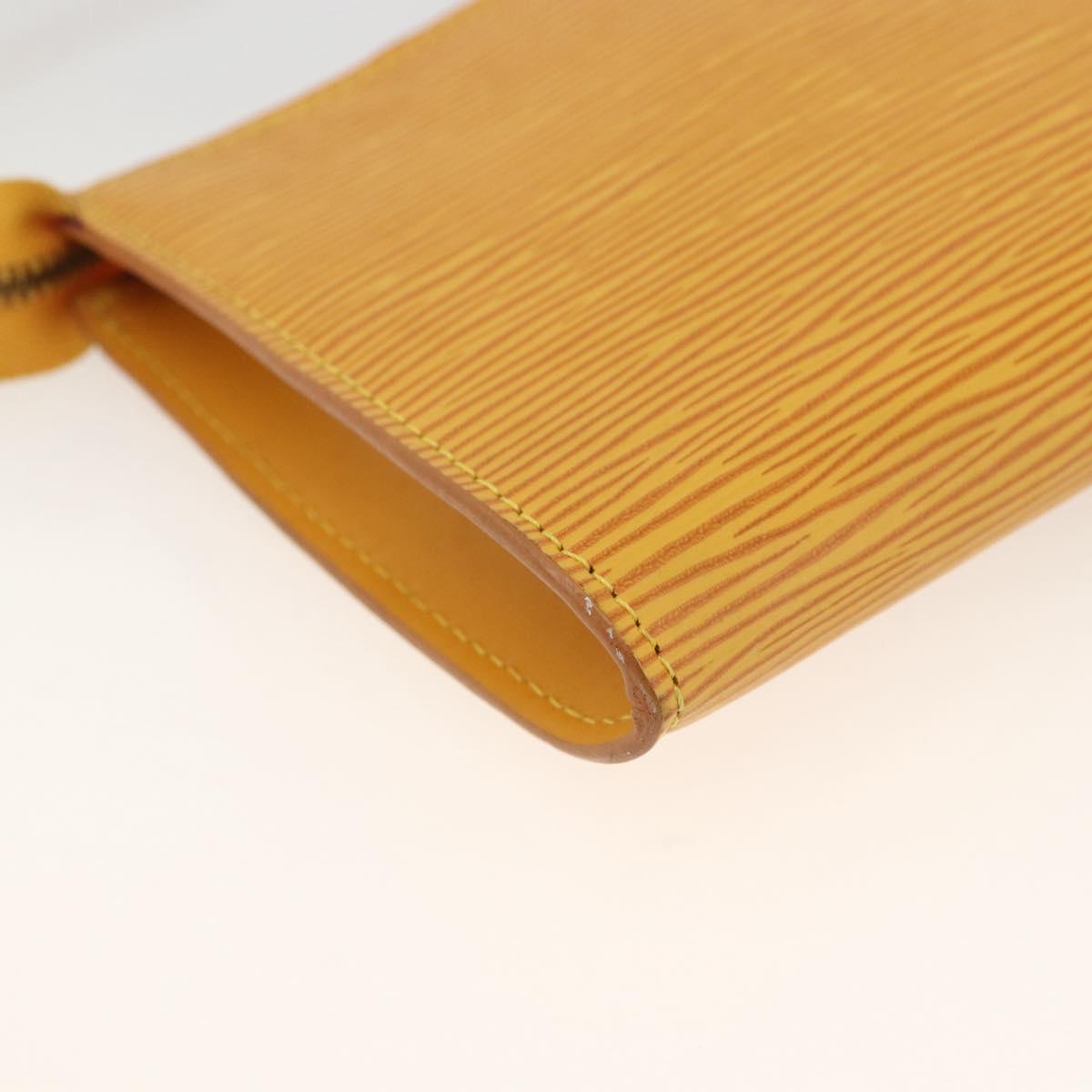 LOUIS VUITTON Epi Pochette Accessoires Pouch Yellow M52949 LV Auth BSZ566