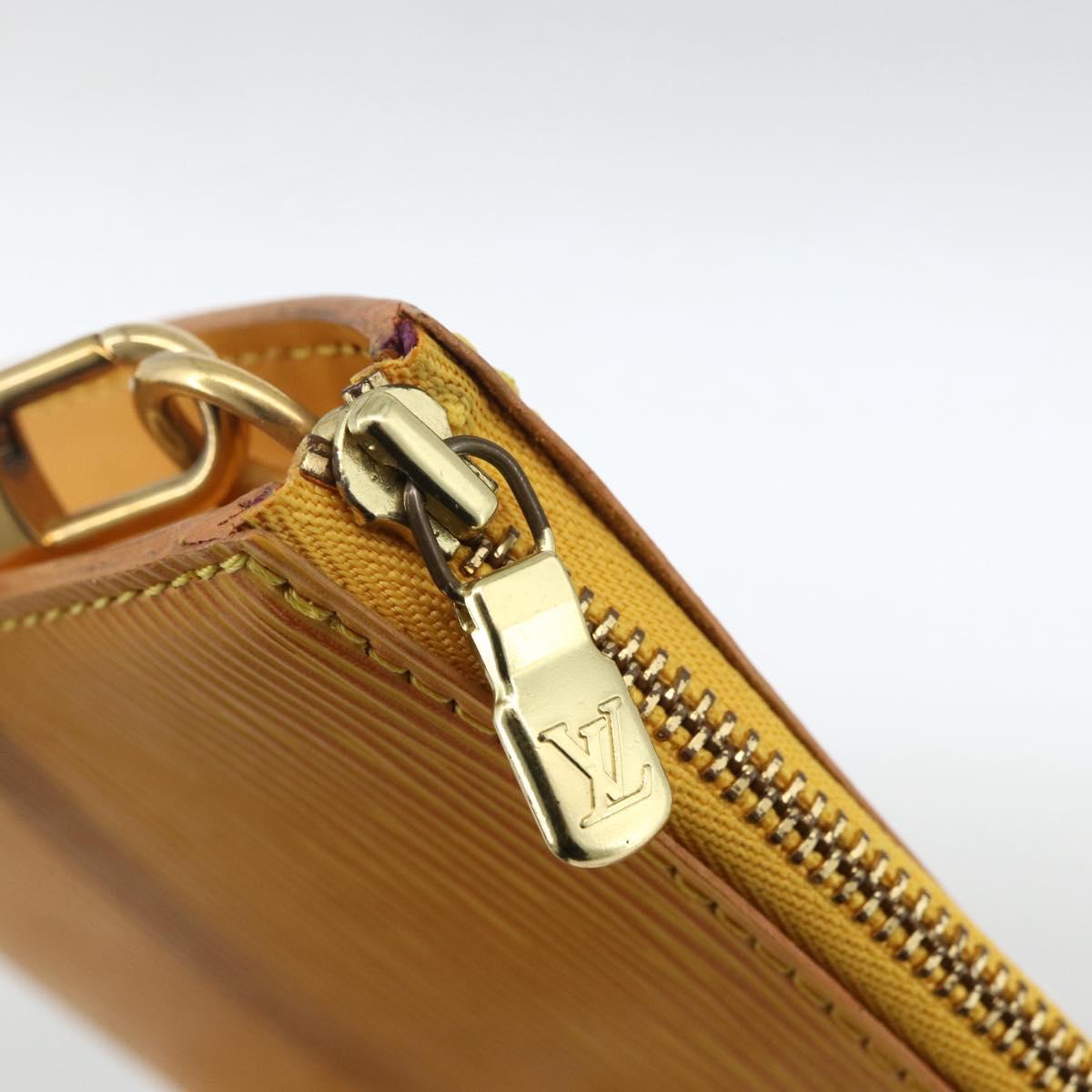 LOUIS VUITTON Epi Pochette Accessoires Pouch Yellow M52949 LV Auth BSZ566