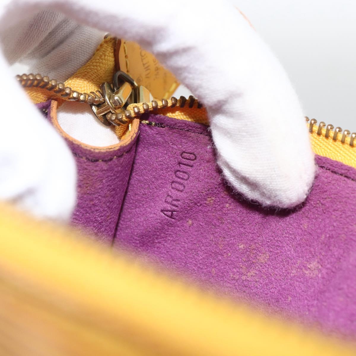 LOUIS VUITTON Epi Pochette Accessoires Pouch Yellow M52949 LV Auth BSZ566