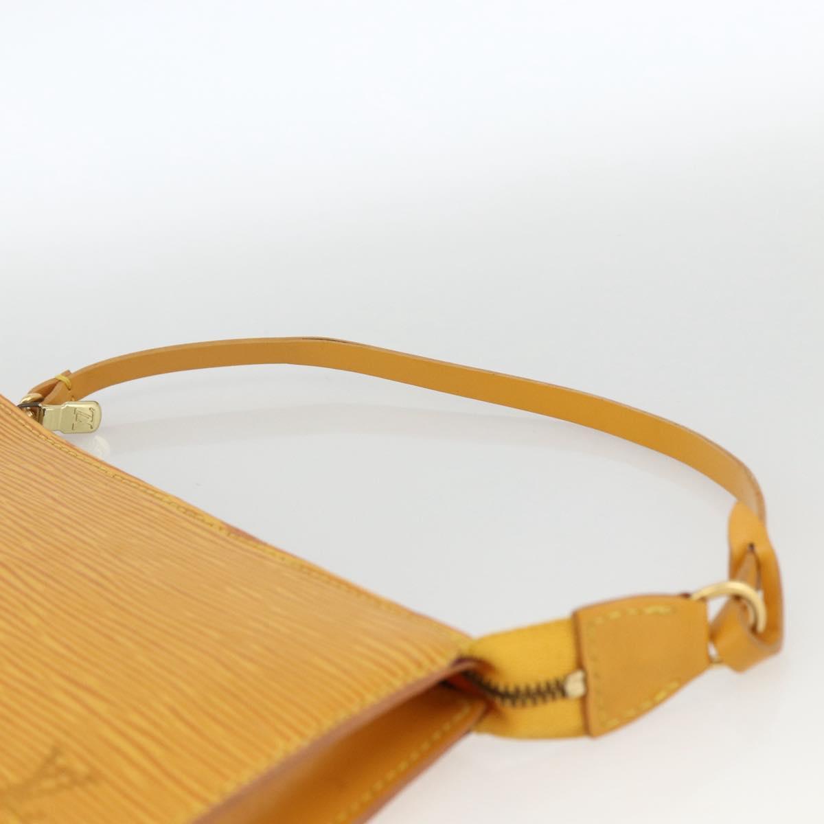 LOUIS VUITTON Epi Pochette Accessoires Pouch Yellow M52949 LV Auth BSZ566