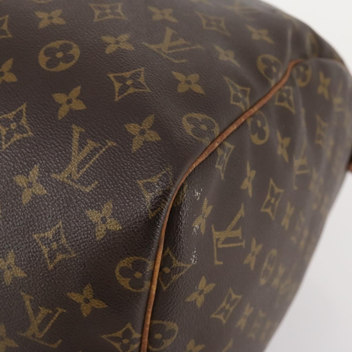 LOUIS VUITTON Monogram Keepall 55 Boston Bag M41424 LV Auth BSZ585