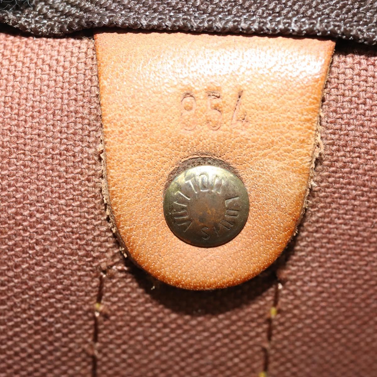 LOUIS VUITTON Monogram Keepall 55 Boston Bag M41424 LV Auth BSZ585