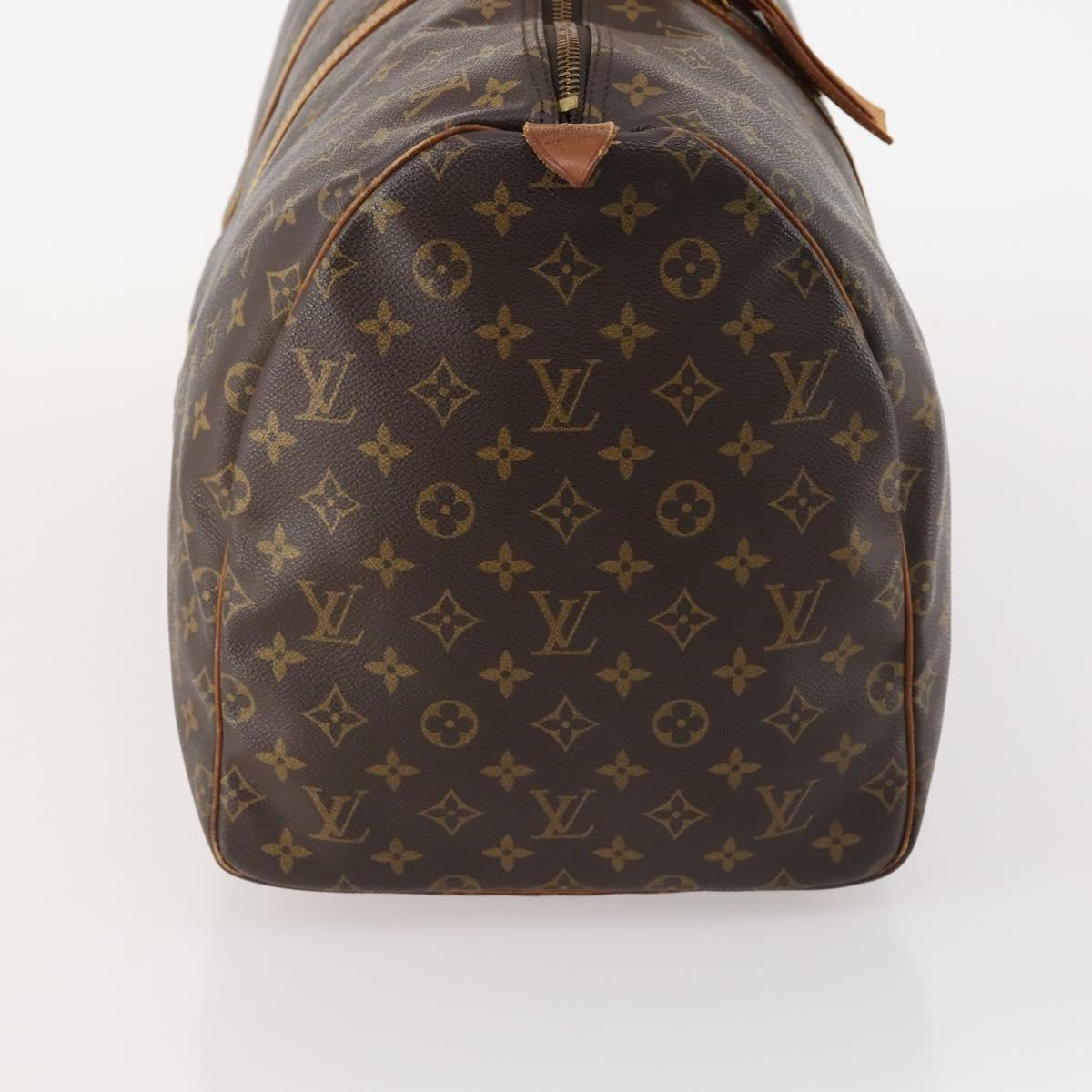 LOUIS VUITTON Monogram Keepall 55 Boston Bag M41424 LV Auth BSZ585