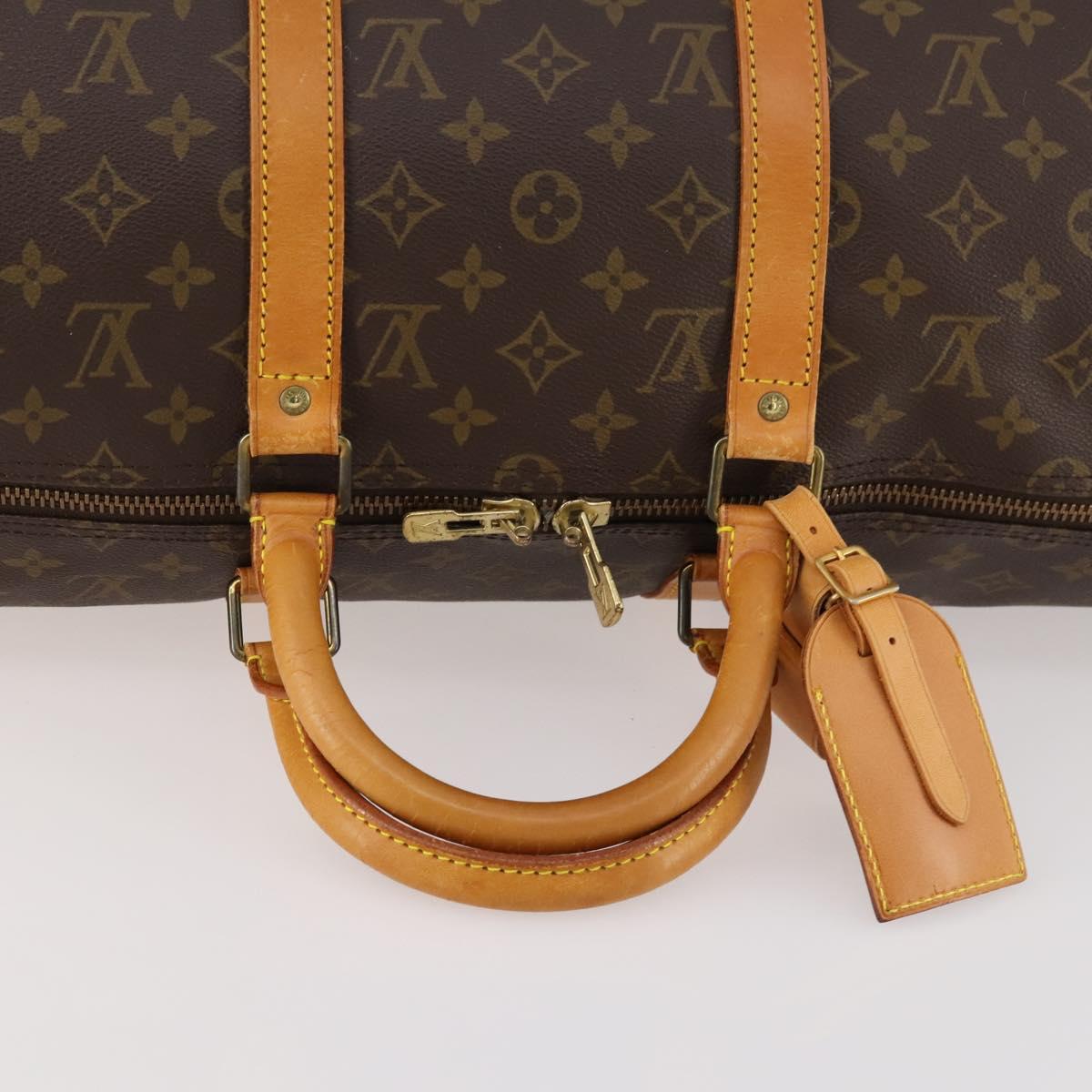 LOUIS VUITTON Monogram Keepall Bandouliere 50 Boston Bag M41416 LV Auth BSZ588