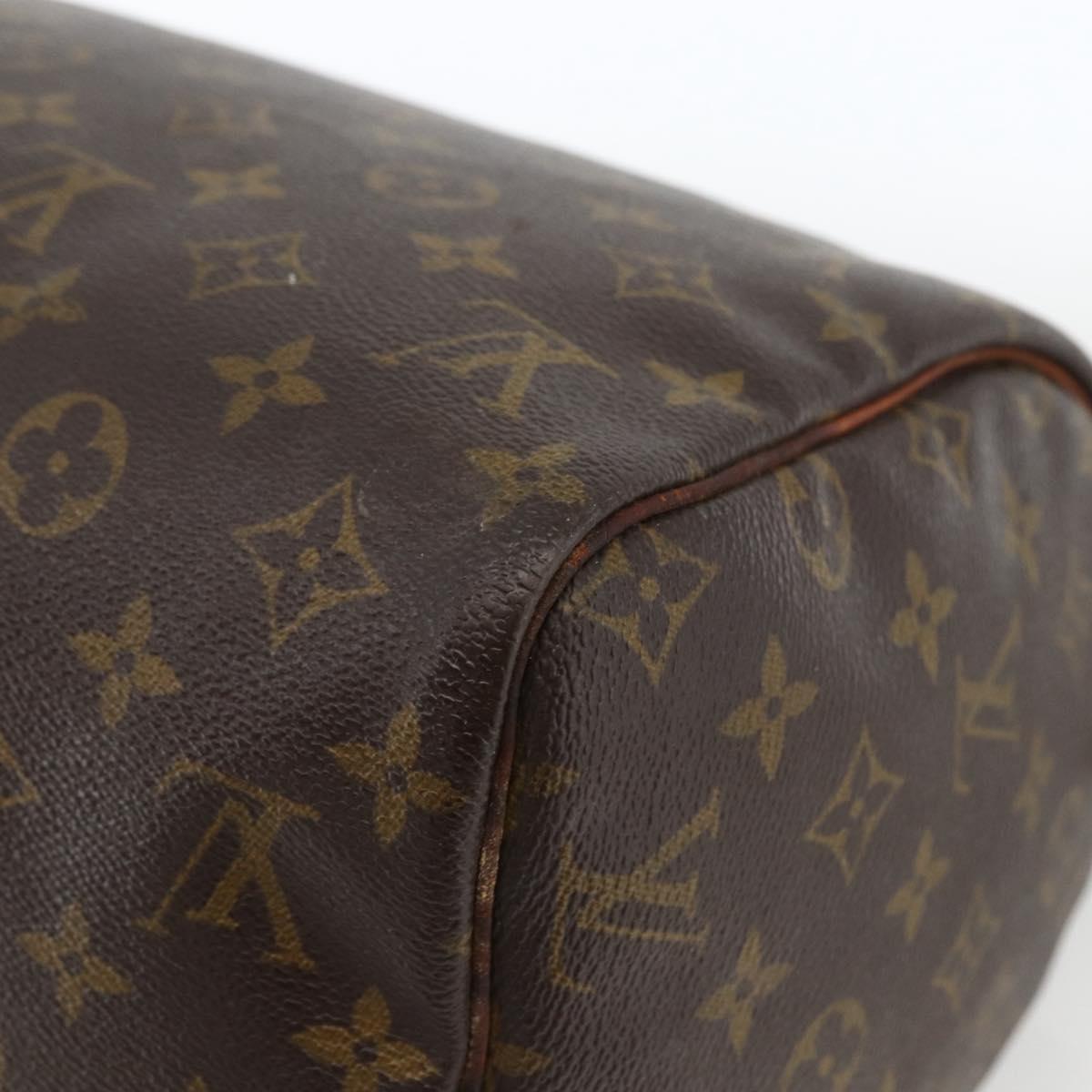 LOUIS VUITTON Monogram Speedy 30 Hand Bag M41526 LV Auth BSZ595