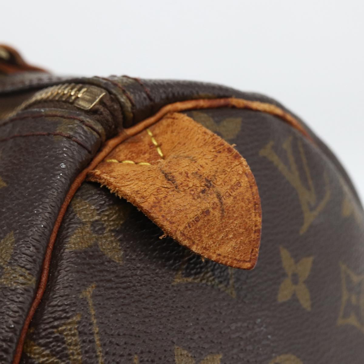 LOUIS VUITTON Monogram Speedy 30 Hand Bag M41526 LV Auth BSZ595