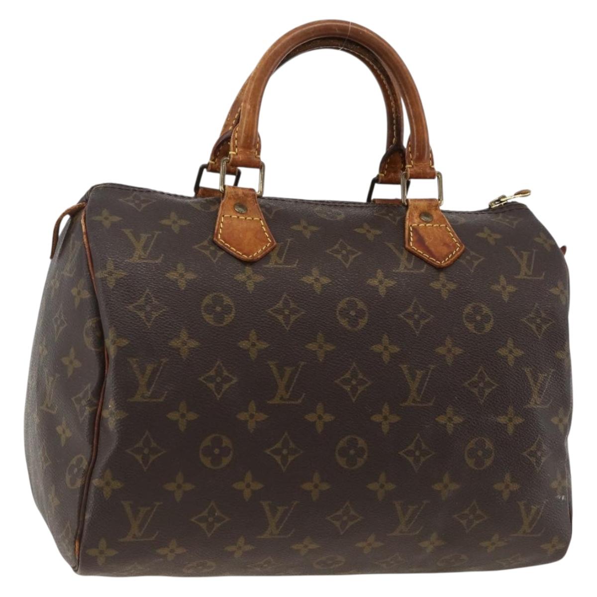 LOUIS VUITTON Monogram Speedy 30 Hand Bag M41526 LV Auth BSZ595