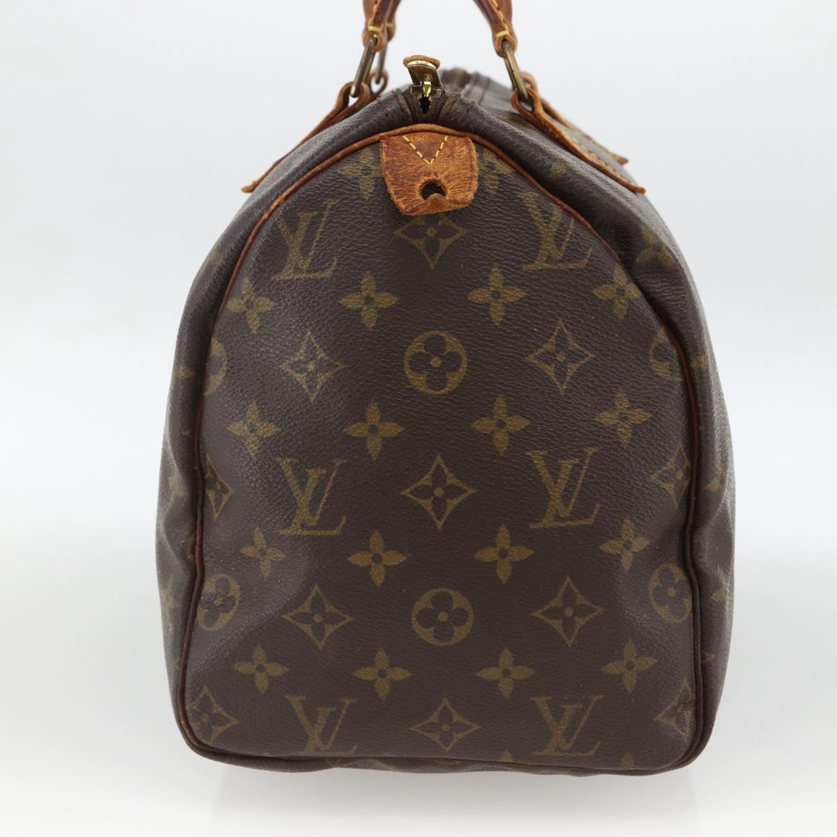 LOUIS VUITTON Monogram Speedy 30 Hand Bag M41526 LV Auth BSZ595
