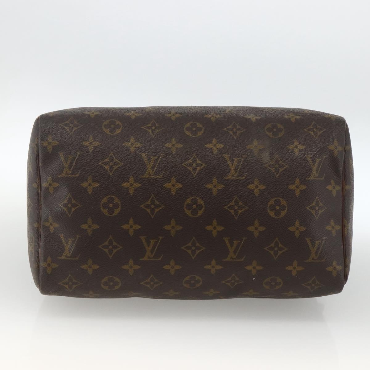 LOUIS VUITTON Monogram Speedy 30 Hand Bag M41526 LV Auth BSZ595